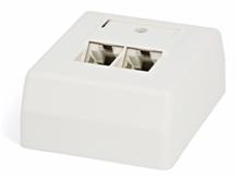 SB-GTS2-8P8C-C6-SH-WH Розетка RJ-45, двойная, категория 6, настенная, экранированная Hyperline SB-GTS2-8P8C-C6-SH-WH фото, купить, цена, магазин