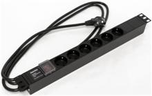 Hyperline SHE19-6SH-S-2.5EU Блок розеток для 19 Hyperline SHE19-6SH-S-2.5EU фото, купить, цена, магазин