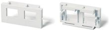 SIP-SBB2-2-WH Вставка 25х50 для 2-х Keystone Jack Hyperline SIP-SBB2-2-WH фото, купить, цена, магазин