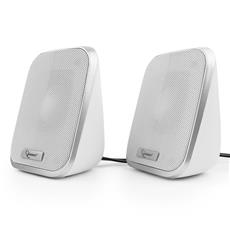 Акустич. система 2.0 Gembird SPK-100-W, белый, 6 Вт, регулятор громкости, USB-питание Gembird SPK-100-W фото, купить, цена, магазин