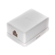Розетка телефонная TA-101 RJ-11 (6P4C) внешняя 1 порт, белая Cablexpert TA-101 фото, купить, цена, магазин