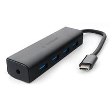 Концентратор USB 3.0 Gembird UHB-C364, 4 порта, Type-C, с доп питанием Gembird UHB-C364 фото, купить, цена, магазин