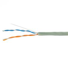 Кабель Cablexpert, UTP5e, 2 пары, 0.51 мм, медь, однож., 305 м, Fluke Test, серый Cablexpert UPC-5002E-SO фото, купить, цена, магазин