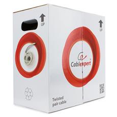 Кабель Cablexpert, UTP6, 4 пары, 0.57 мм, медь, однож., 305 м, Fluke Test, серый Cablexpert UPC-6004-SO фото, купить, цена, магазин