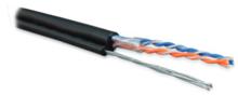 Hyperline UUTP2-C5-S24-SW-OUT-PE-BK (UTP2-C5E-SOLID-SW-OUTDOOR-40) (куски) Кабель витая пара Hyperline UUTP2-C5-S24-SW-OUT-PE-BK фото, купить, цена, магазин