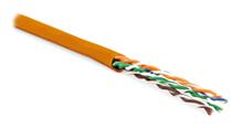 Hyperline UUTP4-C5E-P24-IN-LSZH-OR-100 (100 м) Кабель витая пара Hyperline UUTP4-C5E-P24-IN-LSZH-OR-100 фото, купить, цена, магазин