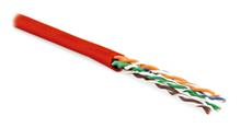 Hyperline UUTP4-C5E-P24-IN-LSZH-RD-100 (100 м) Кабель витая пара Hyperline UUTP4-C5E-P24-IN-LSZH-RD-100 фото, купить, цена, магазин