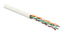 Hyperline UUTP4-C5E-P24-IN-LSZH-WH-100 (100 м) Кабель витая пара Hyperline UUTP4-C5E-P24-IN-LSZH-WH-100 фото, купить, цена, магазин
