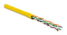 Hyperline UUTP4-C5E-P24-IN-LSZH-YL-100 (100 м) Кабель витая пара Hyperline UUTP4-C5E-P24-IN-LSZH-YL-100 фото, купить, цена, магазин