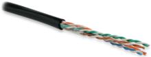 Hyperline UUTP4-C5E-S24-OUT-PE-BK-100 (100 м) Кабель витая пара Hyperline UUTP4-C5E-S24-OUT-PE-BK-100 фото, купить, цена, магазин