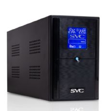 ИБП V-1200-L-LCD (1200ВА/720Вт), Диапазон работы AVR: 145-290В, Бат.: 12В/7 Ач*2шт., вых. 3*Shuko (Bypass), Чёрный SVC V-1200-L-LCD фото, купить, цена, магазин