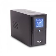 ИБП V-500-L-LCD (500ВА/300Вт),Диапазон работы AVR: 165-275В, AVR в режиме Booster: 138-292В, Бат.: 12В/4.5 Ач*1шт., 3 вых.: 2 Shuko CEE7+1 IEC C13 (Bypass), Чёр SVC V-500-L-LCD фото, купить, цена, магазин