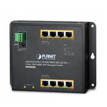 IP30, IPv6/IPv4, 8-Port 1000T 802.3at PoE + 2-Port 100/1000X SFP Wall-mount Managed Ethernet Switch (-40 to 75 C, dual power input on 48-56VDC terminal block an Planet WGS-4215-8P2S фото, купить, цена, магазин