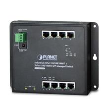 IP30, IPv6/IPv4, 8-Port 1000TP + 2-Port 100/1000F SFP Wall-mount Managed Ethernet Switch (-40 to 75 C), dual redundant power input on 12-48VDC / 24VAC terminal Planet WGS-4215-8T2S фото, купить, цена, магазин