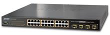 IPv6 L2+/L4 Managed 24-Port 802.3at PoE+ Gigabit Ethernet Switch + 4-Port Shared SFP (440W) Planet WGSW-24040HP4 фото, купить, цена, магазин