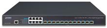 Layer 3 12-Port 10G SFP+ + 8-Port 10/100/1000T Managed Gigabit Switch with Dual 100~240V AC Redundant Power Planet XGS-6350-12X8TR фото, купить, цена, магазин